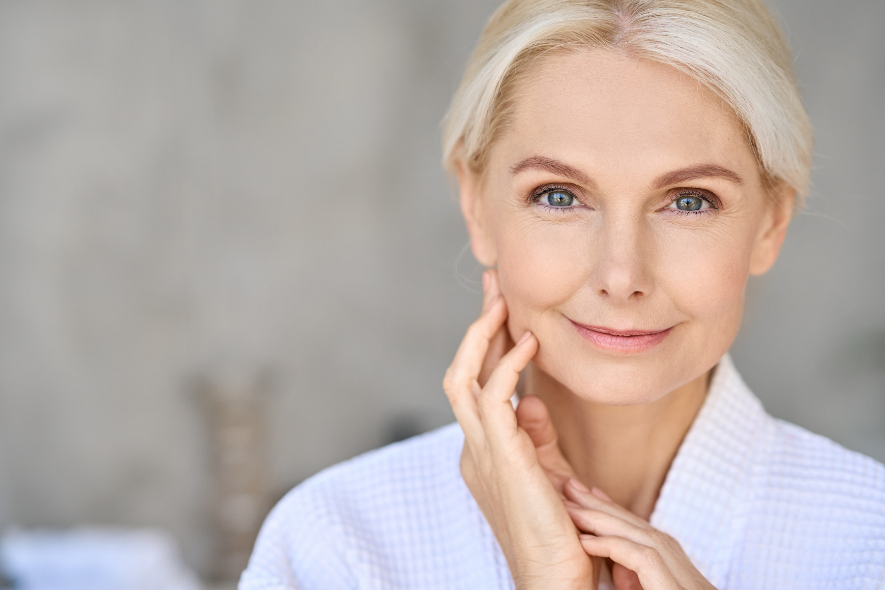 Portrait of an Older Woman with Beautiful Skin